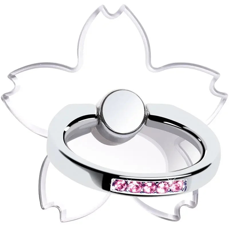 Transparenter Luxus-Schmetterlings-Fingerring-Handyhalter für iPhone 15 Smartphone-Sticker-Ständer-Zubehör faltbarer Halter