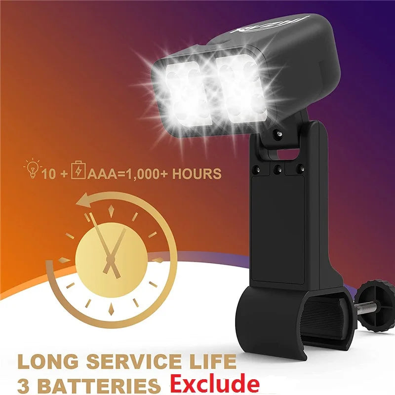 Tragbare BBQ Grillleuchte LED-Licht Taschenlampe Beleuchtungslampe mit Griffhalterungsclip für Barbecue Grillen Outdoor-Zubehör