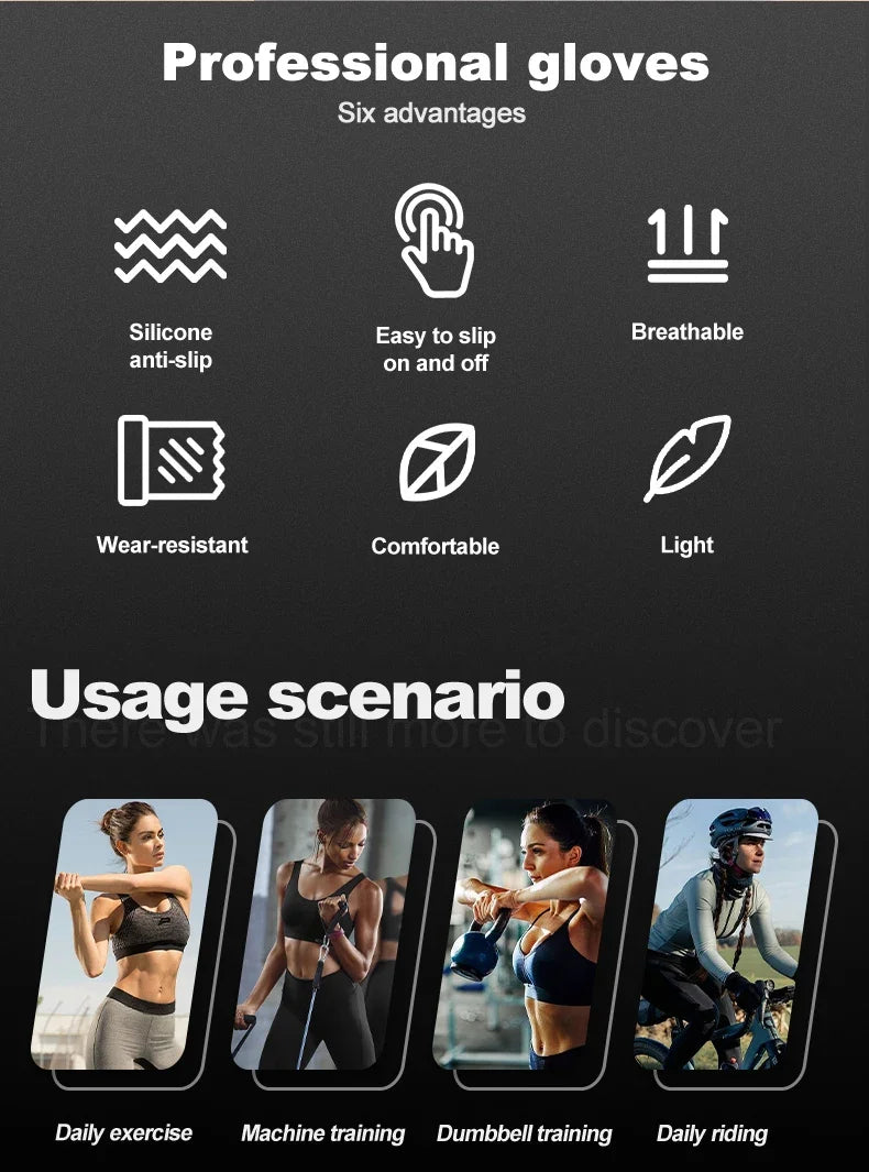 Fitnesshandschuhe Kraftsport Handschuhe Bodybuilding Training Sport Übung Radfahren Sporthandschuhe für Männer Frauen