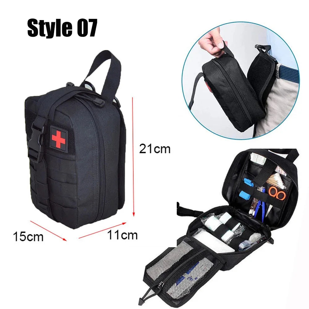 IFAK EDC Tasche Hüfttasche Jagdweste Notfall-Werkzeugsatz Outdoor Erste-Hilfe-Set Camping Survivaltasche