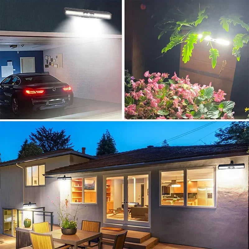 Solar-Klemmleuchte für den Außenbereich, 3 Modi LED-Leuchten wasserdicht für Garten, Zäune, Dachrinnen, Kaltweißlicht-Beleuchtung