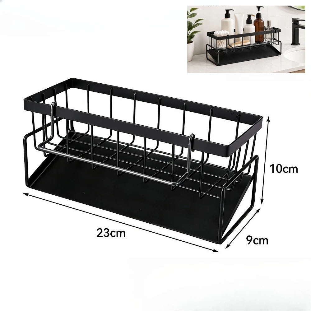 Sink Drain Rack & Faucet Sponge Holder