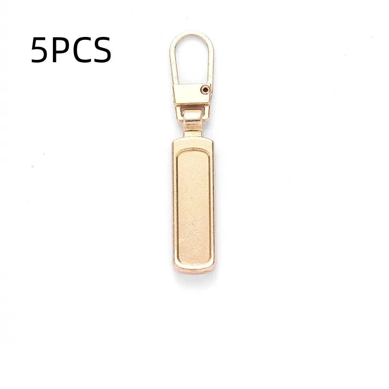 5 Stück Näh-DIY abnehmbarer Reißverschlusskopf Reißverschlusszipper praktisch bequem stabil Tasche Handtasche Koffer Geldbörse Rucksack Zelt