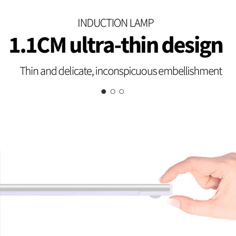 Bewegungssensor Nachtlicht USB Wiederaufladbar Kabellose Lampe Unterbauleuchten LED für Küchenschrank Schlafzimmer Kleiderschrank Beleuchtung