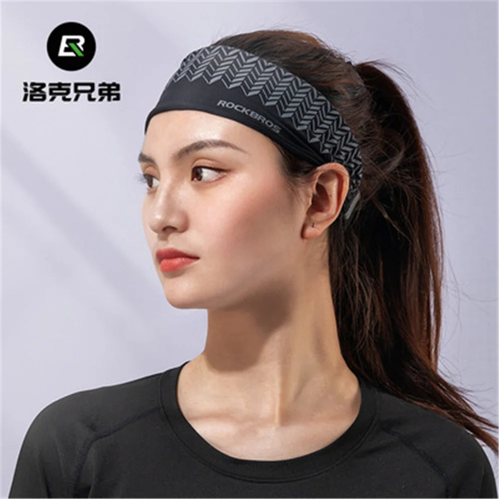 ROCKBROS Stirnband Schweißband Sport Kopfhaarband Workout Tennis Fitness Jogging Basketball Laufen Damen Herren Schweißband