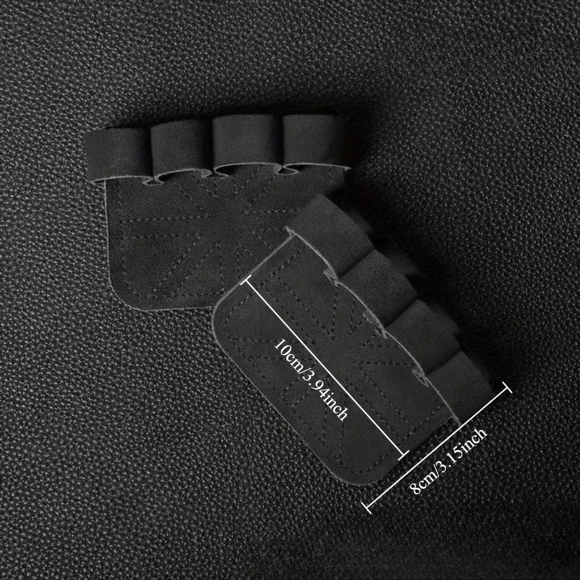 2 pares de guantes de fitness para dominadas | Protección de palma de cuero vacuno multicolor | Agarre antideslizante y resistente al desgaste