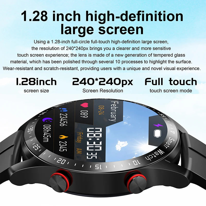 ECG+PPG Bluetooth Call Smart Watch Men  Health Heart Rate Blood Pressure Fitness Sports Watches Man Sports Waterproof Smartwatch