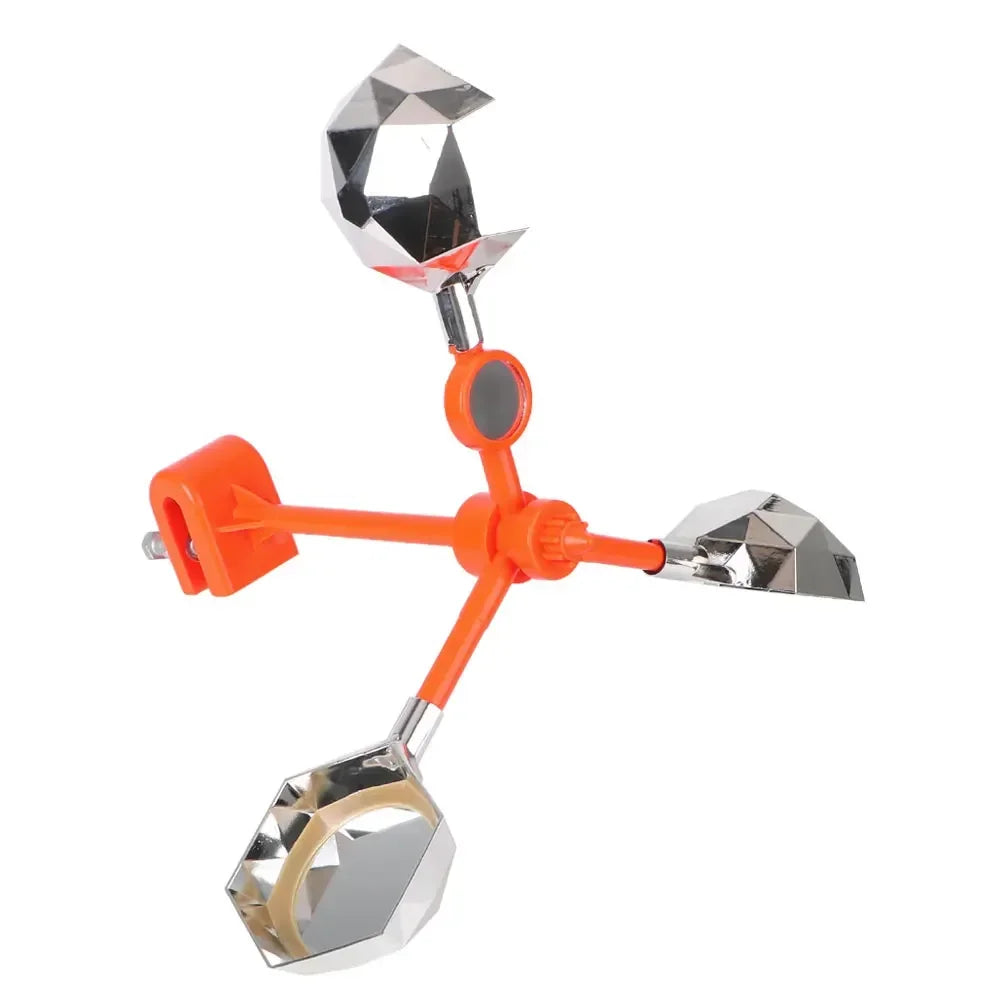 Automatische Vogelabwehr Solar & Windbetrieben 360° Drehbar mit Reflektierendem Klang zur Abschreckung für Garten, Hof und Außenbereiche