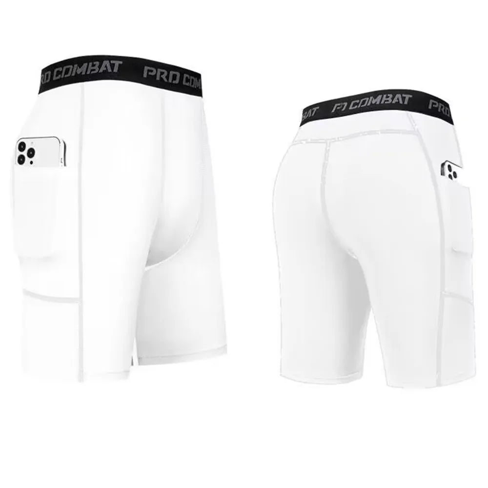 3 Stk. Herrenunterwäsche Boxershorts Lange Unterhosen Sport-Shorts mit Tasche Fitness Training Laufen Unterhosen S M L XL 2XL 3XL
