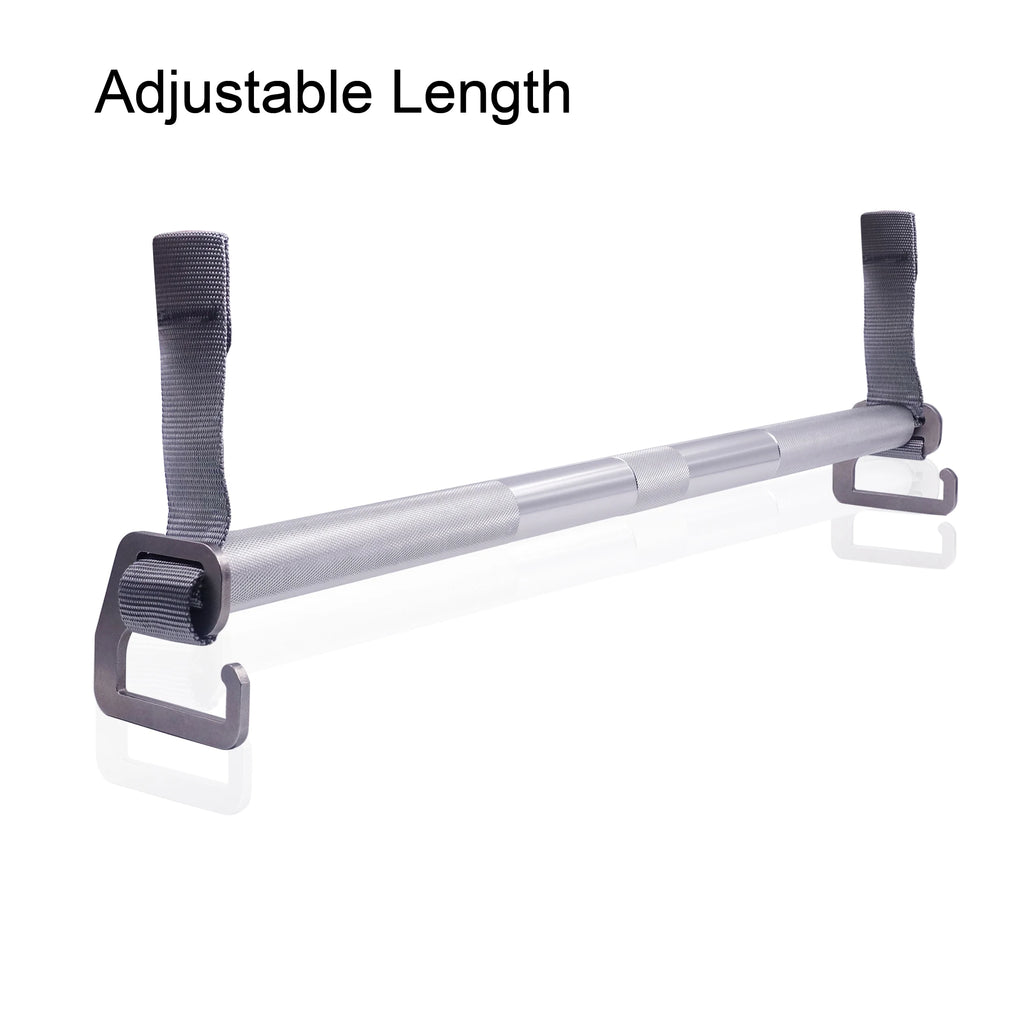 Adjustable Resistance Band Exercise Bar Large e-Type Hook Metal Bar for Loop Elastic Band Home Gym Workout Fitness Equipment