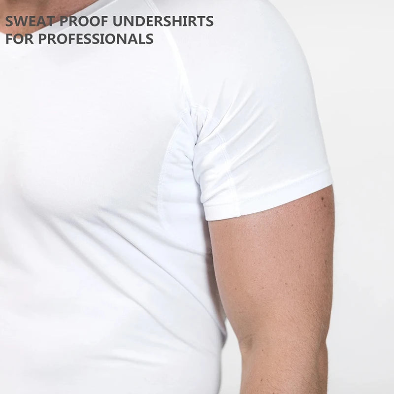 Herren Modal Schweißdicht Anti Gegen Achselschweiß Beständige Fitness Herren T-Shirts