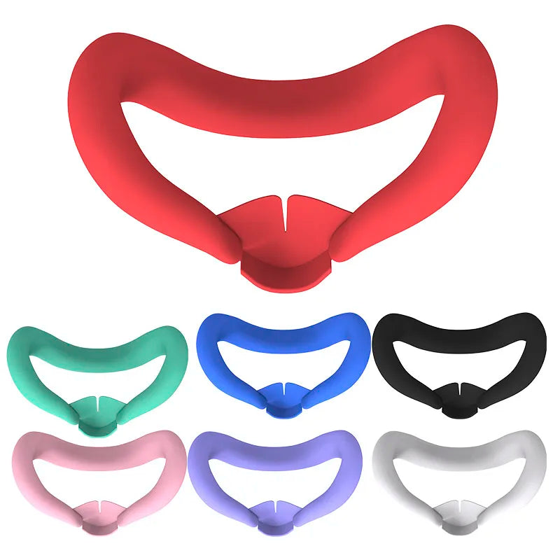 Silicone VR Mask Face Cushion Sweatproof Face Mask LightproofMask Face Pad Washable Replacement for Meta Quest 3 Accessories