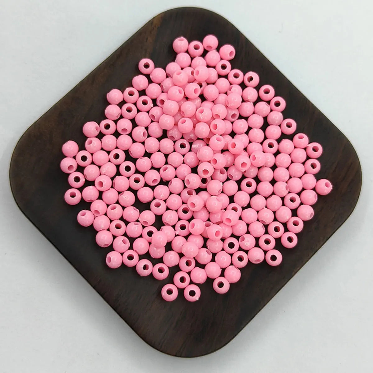 200Pcs 4mm Solid Color Round Loose Beads Jewelry Making DIY For Pendant Necklace Bracelet Wholesale