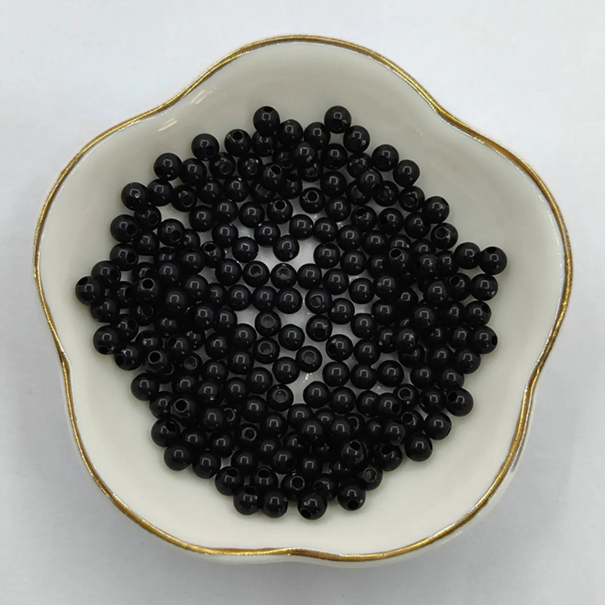 200Pcs 4mm Solid Color Round Loose Beads Jewelry Making DIY For Pendant Necklace Bracelet Wholesale
