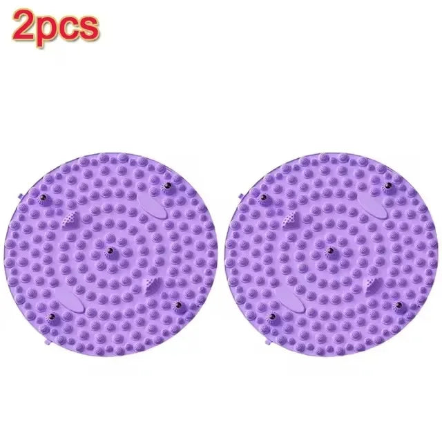 Foot Yoga Massage Acupressure Board Mat Muscle Relaxation Round Exercise Mat Fitness Foot Training Acupuncture Physiotherapy