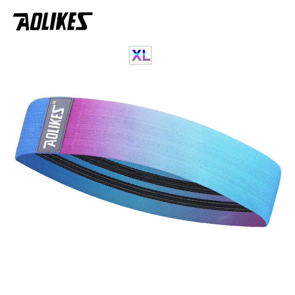 AOLIKES 1PCS Resistance Elastic Booty Bands Squat glute workout Non-slip trainer thick band Stretch Fitness Strips Loops Yoga