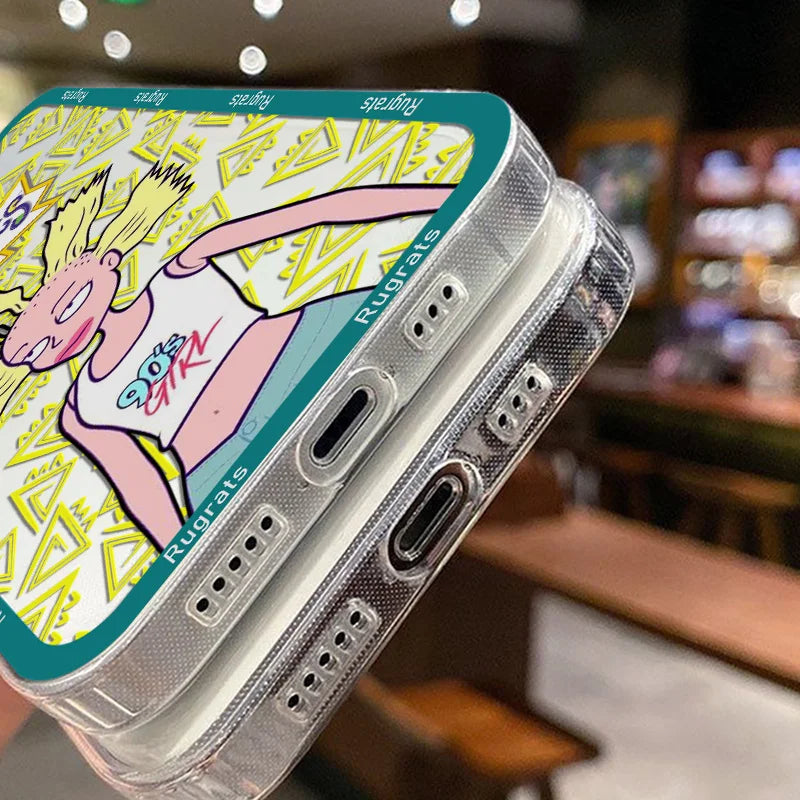 Cartoon Funny R-rugrats Phone Case For OPPO Reno 12F 12 7 11 11F 10 2F 4 8 8T 8Z 7Z 7 6Z 6 5 Pro Plus 4G 5G Clear Soft TPU Cover