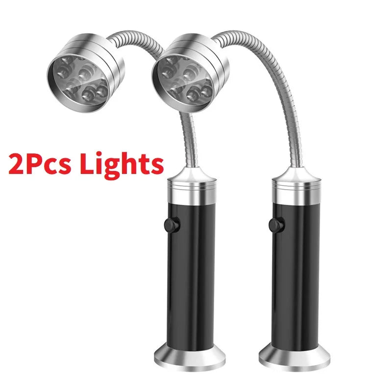 Portable BBQ Grill Light LED Lights Flashlight Lighting Lamp with Handle Mount Clip for Barbecue Grilling Outdoor Accessory